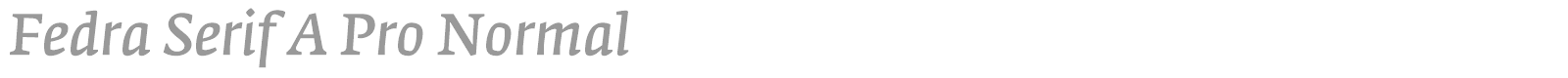 Fedra Serif B Pro font preview